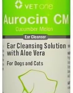 Vet One Aurocin cm Ear Cleanser (Cucumber Melon) with Aloe 8oz - Image 1