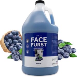 Bark2Basics Face Furst Scrub Dog Shampoo | 1 Gallon, Exfoliates and Gently Cleans Facial Area, Helps Remove Tear Stains, Washes Away Impurities and Dead Skin Cells, Soap and Cruelty Free - Image 1