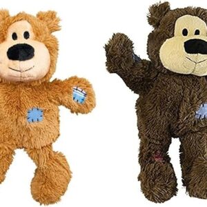 KONG Wild Knots Bears Durable Dog Toys Size:Small/Med Pack of 2 Small Breeds - Image 1