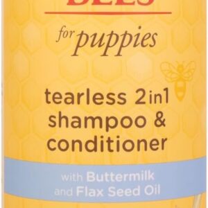 Burt's Bees for Pets Tear Free Puppy Shampoo and Conditioner - Tearless Dog Wash for Puppies, Pet Grooming Supplies, Gentle Dog Shampoo and Conditioner, Puppy Essentials for Easy Groom, 16 Fl Oz - Image 1