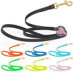 Viper Biothane Working Lead for Dogs 6ft Black - Image 1
