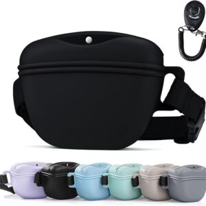 Pet Training Snack Pouch with Clicker 2.0 Upgraded Magnetic Closure, 1.66 Cup Silicone Belt for Dog Treats?Perfect for Exercising and Walking - Image 1