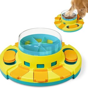 Potaroma Dog Puzzle Toy 2 Levels, Slow Feeder, Pup Food Treat Feeding Dispenser for IQ Training and Entertainment for All Breeds 4.2 Inch Height - Image 1