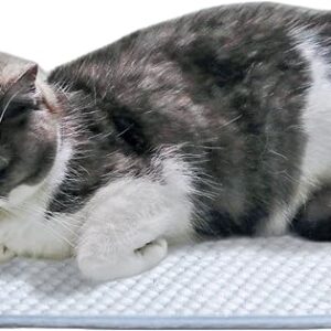 petfelix Pet Cooling Mat, Chew & Scratch Resistant QMAX>0.5 for Mini Dogs & Cats Up to 10 lbs, S 18''*14'' Machine Washable Non-Skid Portable Easy to Fold Crate Pad - Image 1